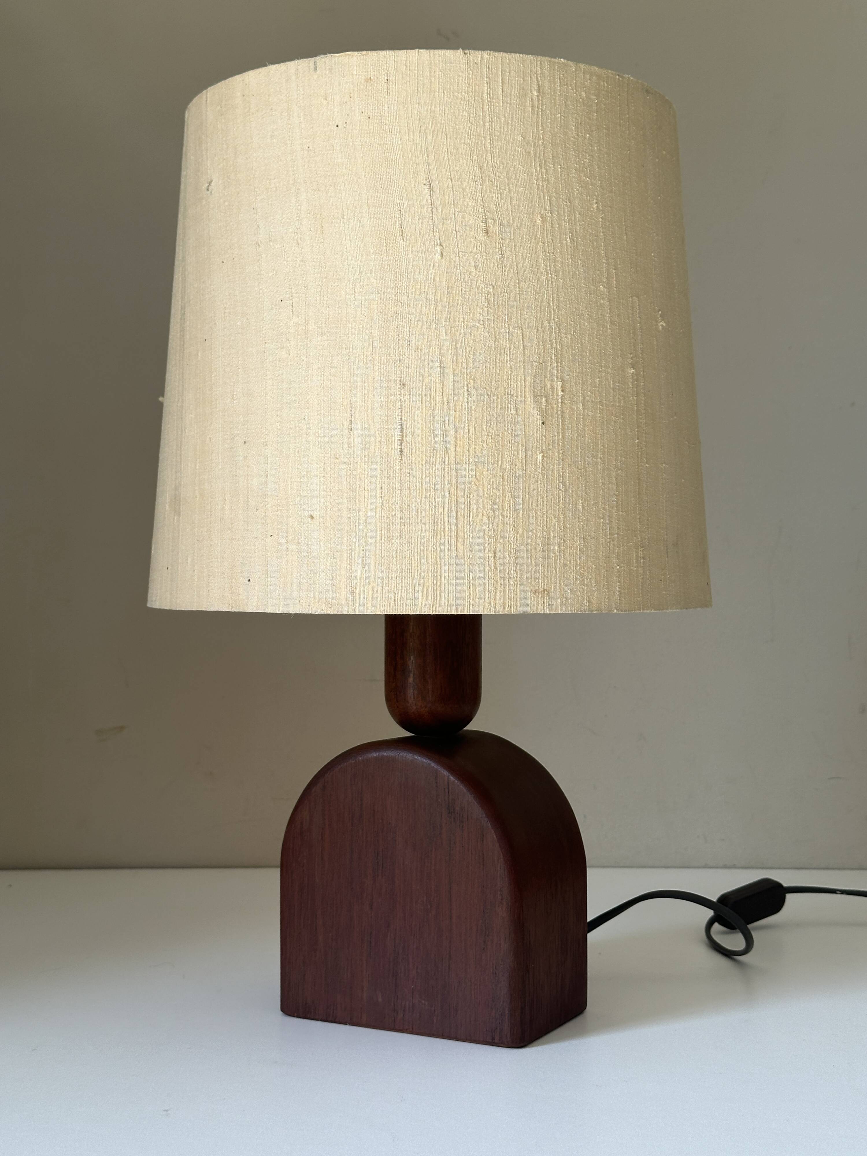 Vintage teak lamp, 60s design