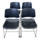 Ensemble de 4 chaises matrix par tolleson pour krueger années 70 usa