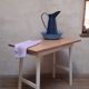 Side table 90,8x50,8cm vintage compass legs