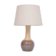 Lampe en grès danoise moderne du milieu du siècle faite à la main avec motif graphique par Soholm