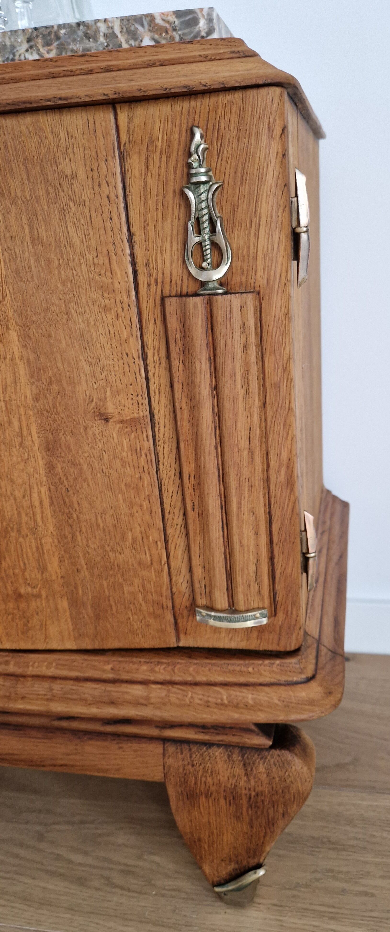 Oak bar furniture art deco style