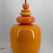 Important "Galets" ceramic lamp – Maison François Chatain, circa 1980
