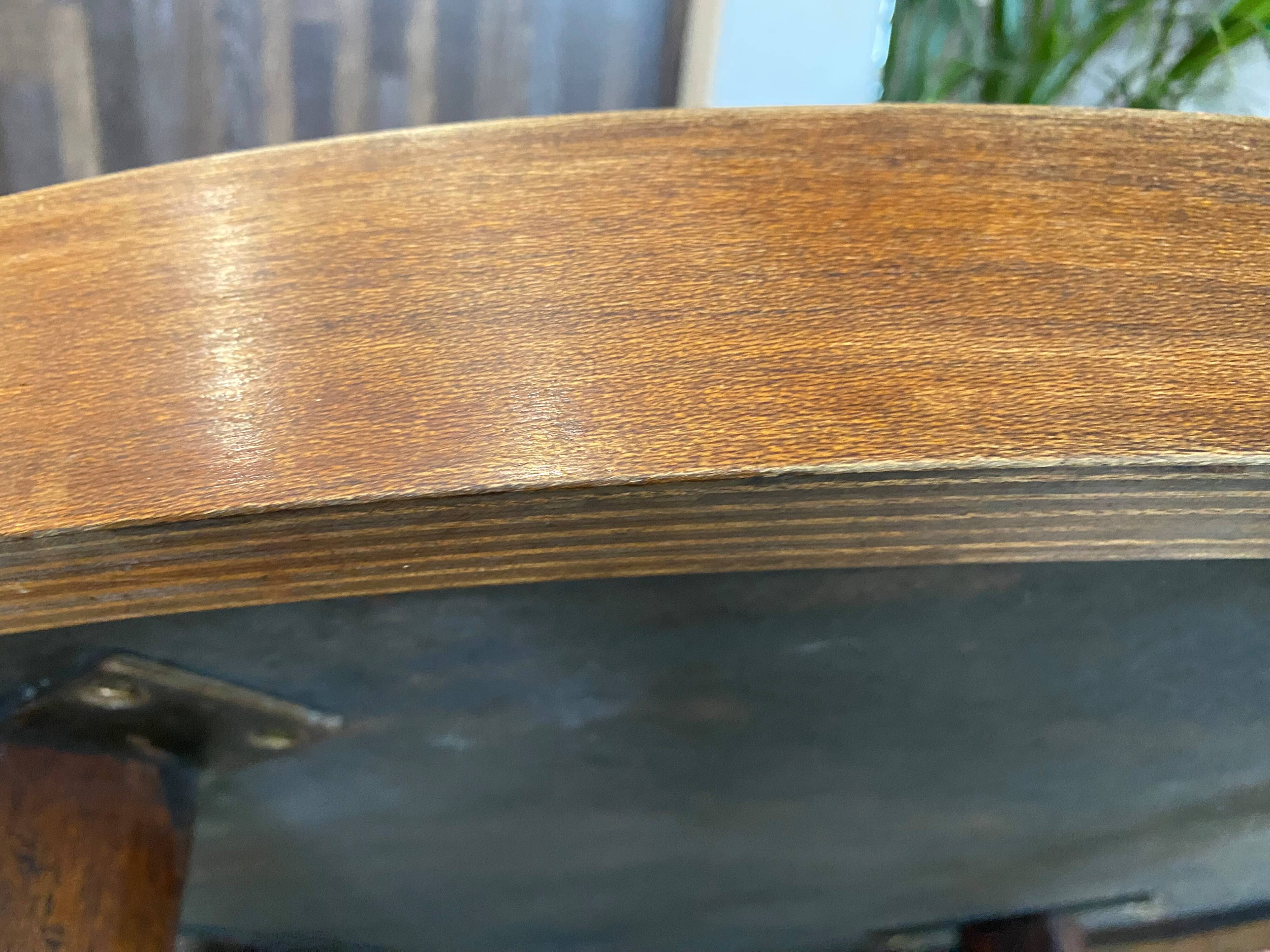 Round oval ceramic coffee table by Barrois Vallauris, 1960, herbarium model