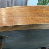 Round oval ceramic coffee table by Barrois Vallauris, 1960, herbarium model