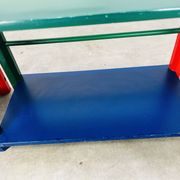 Pair of pencil-style shelves by Pierre Sala for children.