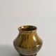 Scandinavian Modern Black and Olive Glazed Ceramic Vase Nittsjö Keramik, 1960s