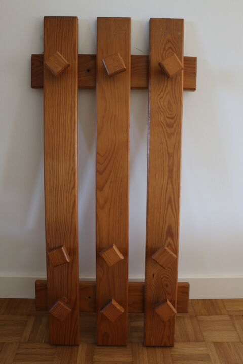 Wooden wall hook 9 hooks