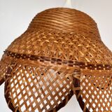 Wicker caning pendant light
