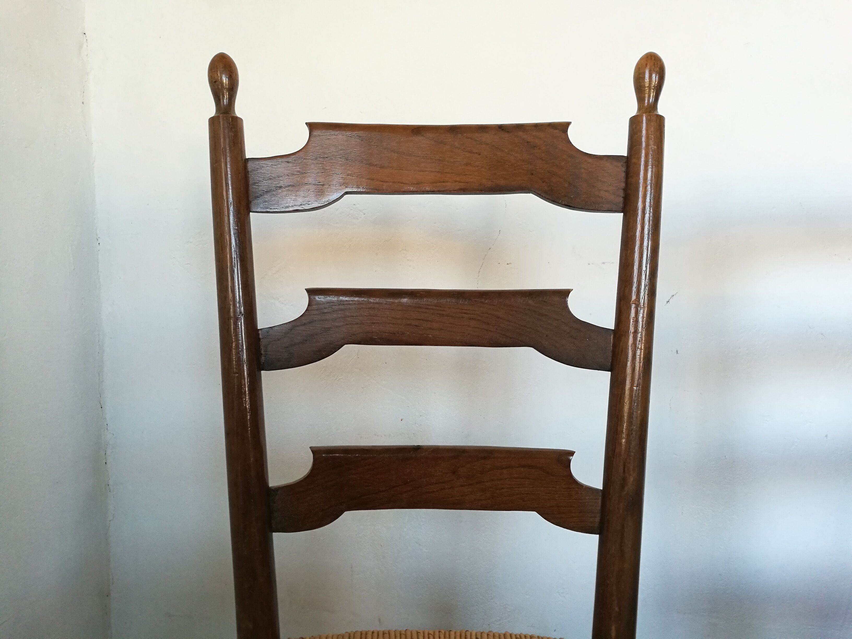 Paire de chaises paillées