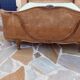 Louis XV style double cane basket bed, mid-20th century