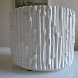 Ceramic cache pot in bamboo style, Italy 1980, Hollywood Regency.