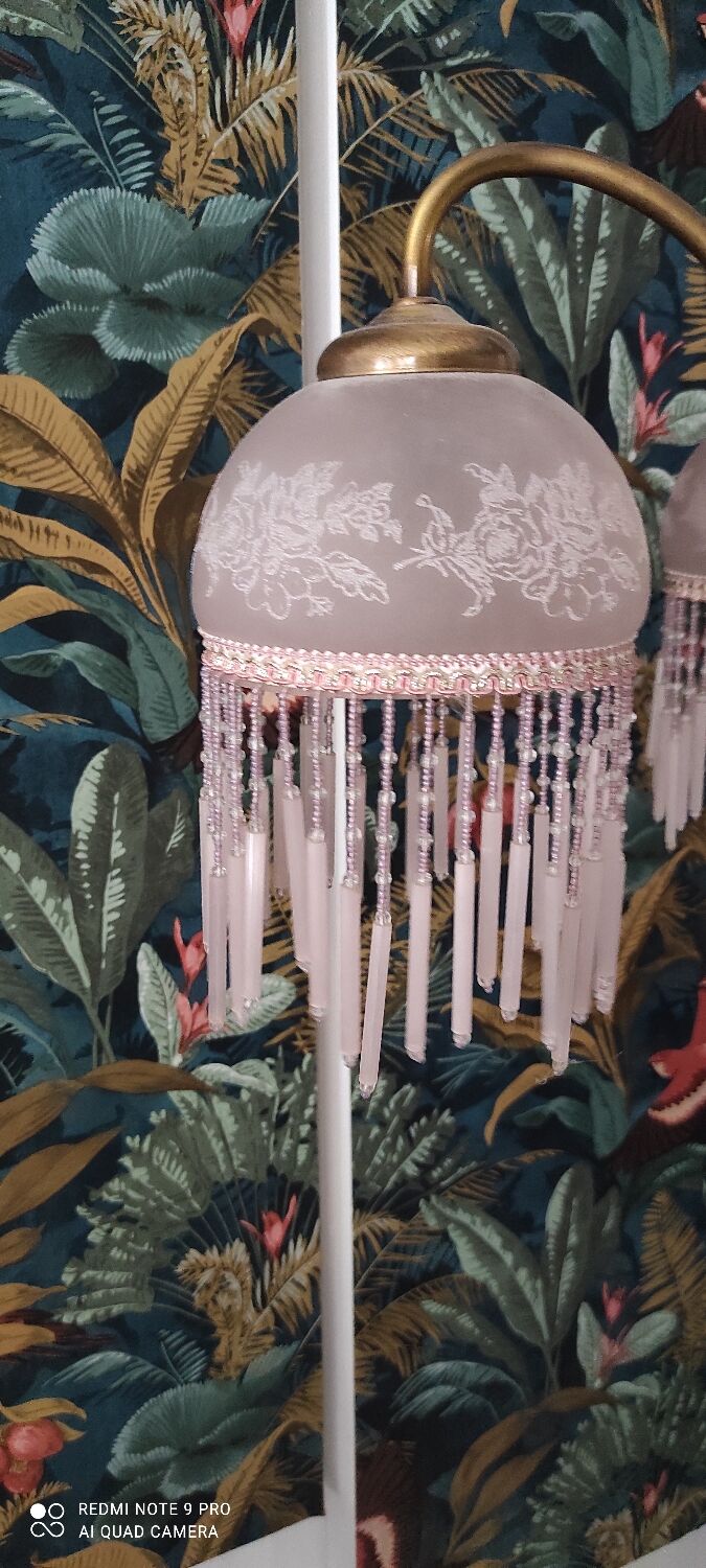 Lustre pampilles rétro