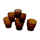 Lot de 6 verres à eau Vereco vintage