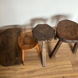 Set of 4 mismatched stools