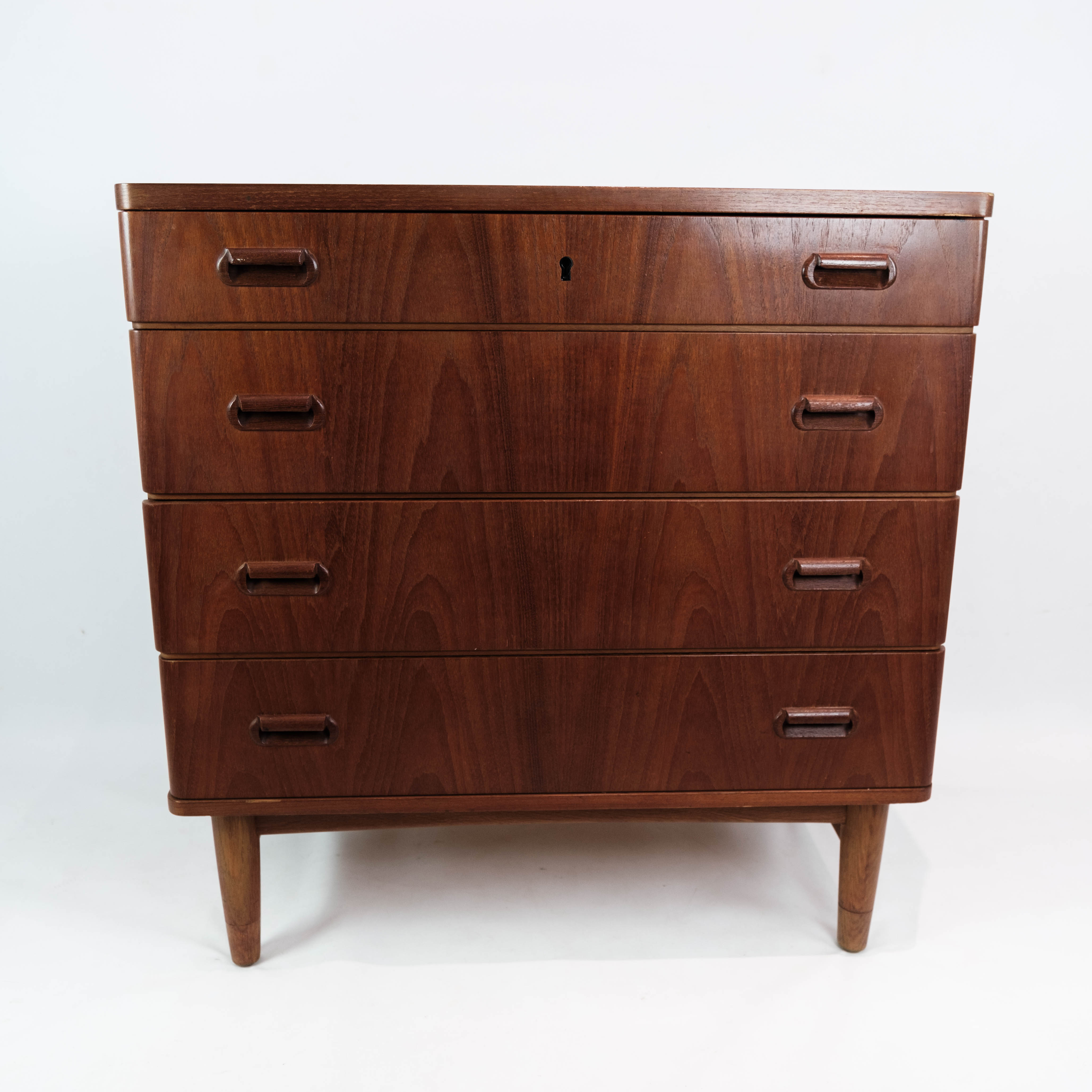 Chest of drawers in teak with four drawers, of Danish design, 1960s