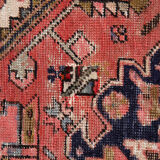 Pink wool medallion runner rug handmade oriental wool carpet -85x300cm