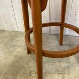Curved wooden stool