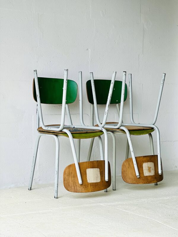 Chaises de bistrot, lot de quatre
