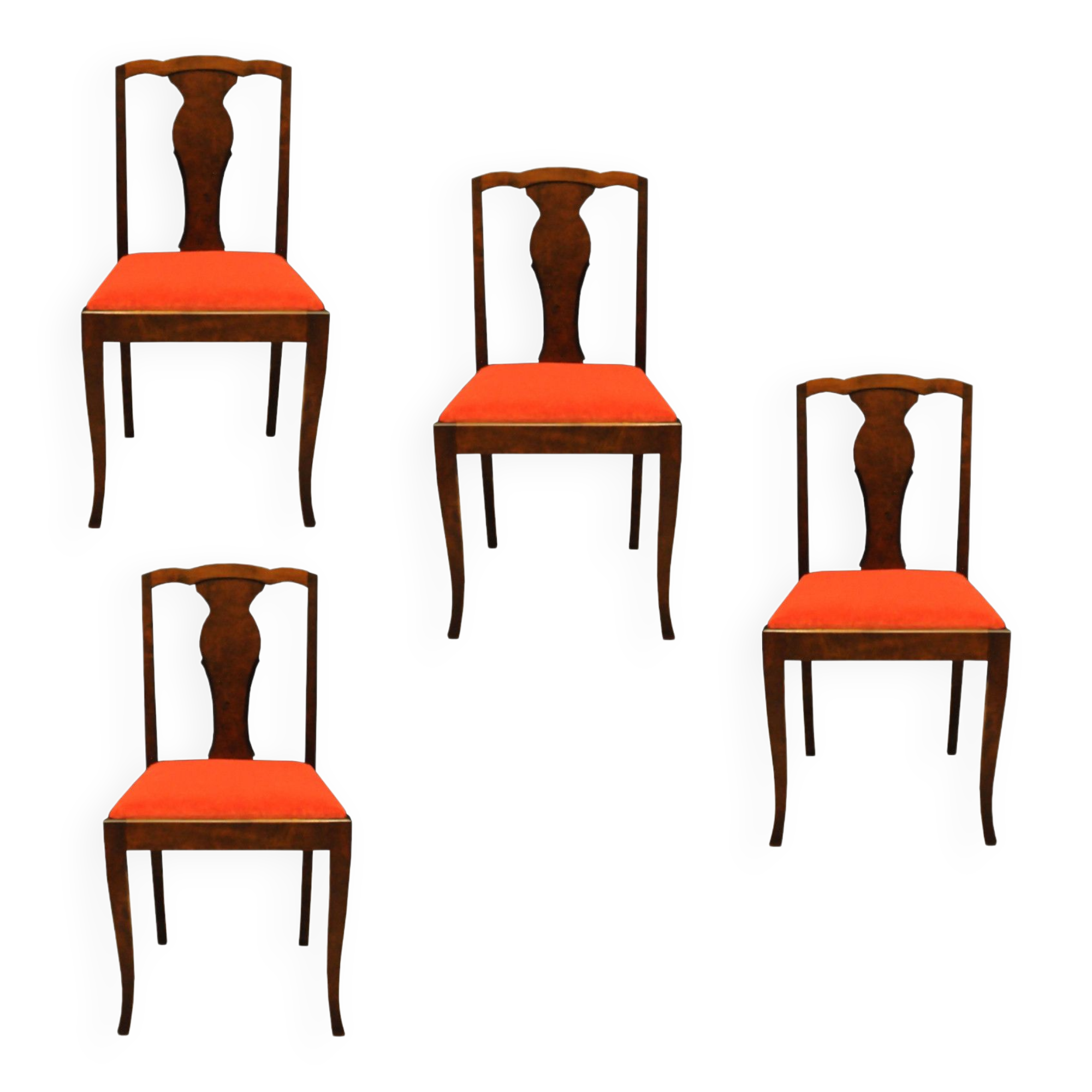 Set of 4 chairs by Oscar Edv Ekelunds Snickerifabrik AB Virserum, 1900