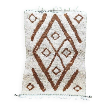 Tapis berbère en laine pure fait main traditionnelle taille 150/250 cm