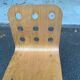 Chaise de bureau scandinave en bois courbé