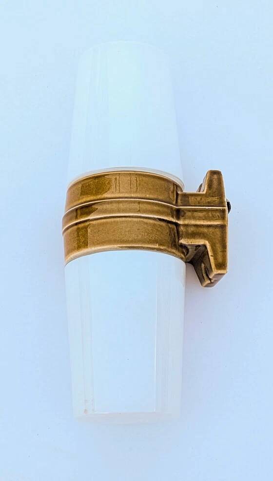 Sigvard Bernadotte Applique in ochre porcelain - Model 6065 - Ifö - 1960