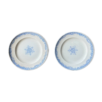 2 assiettes à dessert Jules Vieillard