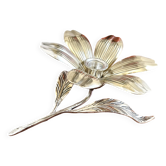 Bougeoir fleur à pétales cendriers amovibles années 60/70