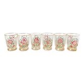 Antique floral glasses
