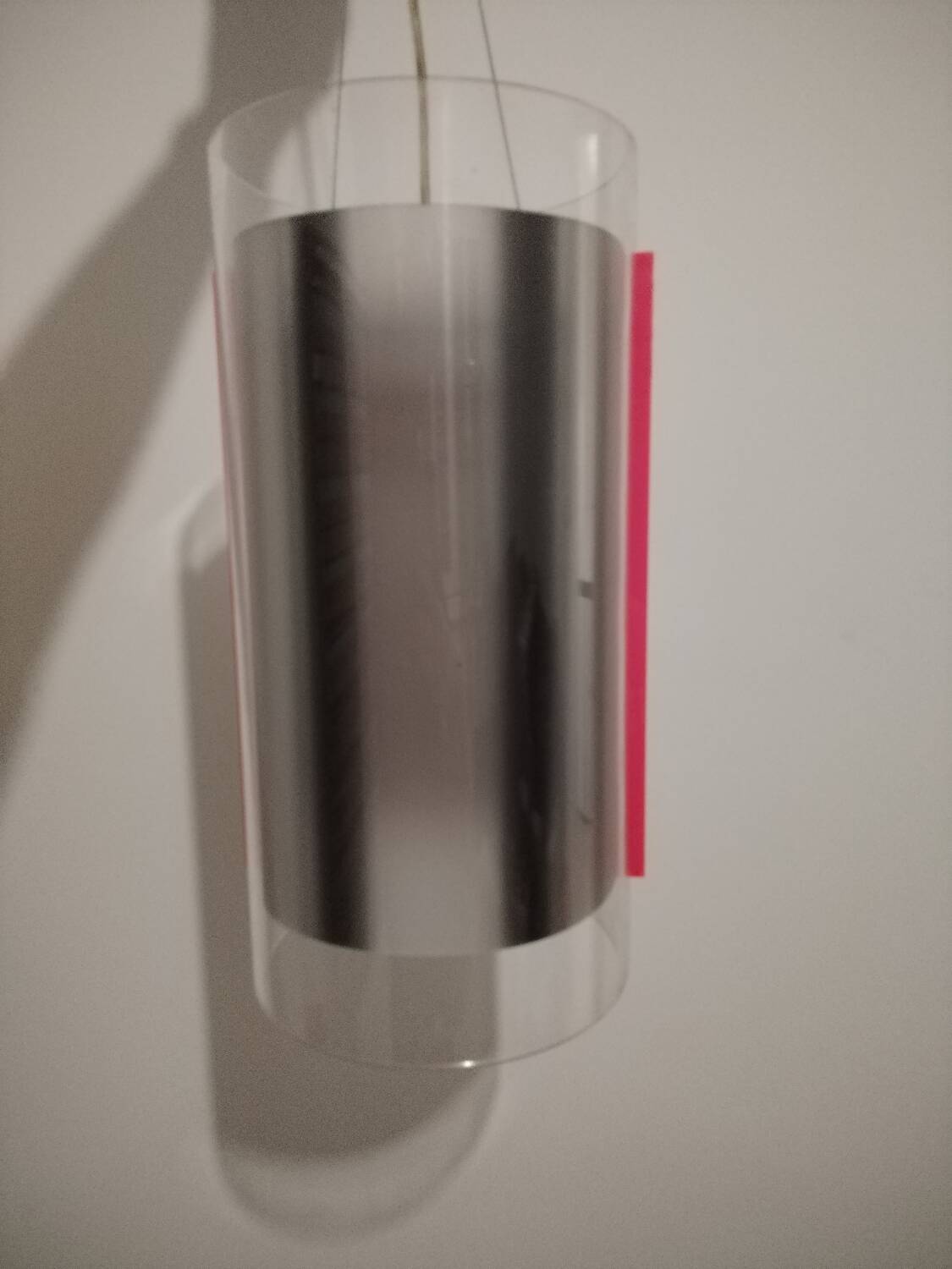 Designer plexiglass pendant light