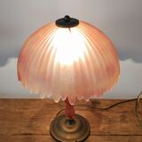 Kaelle lamp in glass paste and brass.
