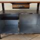 Industrial furniture in metal and wood for bathroom or TV stand