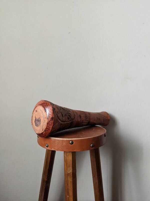 Vase en terre cuite poterie artisanale ethnique tribal slow décoration