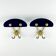 Vintage brass coat hooks, Italy, 1950s, set of 2