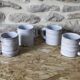 Set of 4 ceramic mugs Grandjean-Jourdan Vallauris 70s