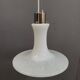 White glass pendant lamp 1980s