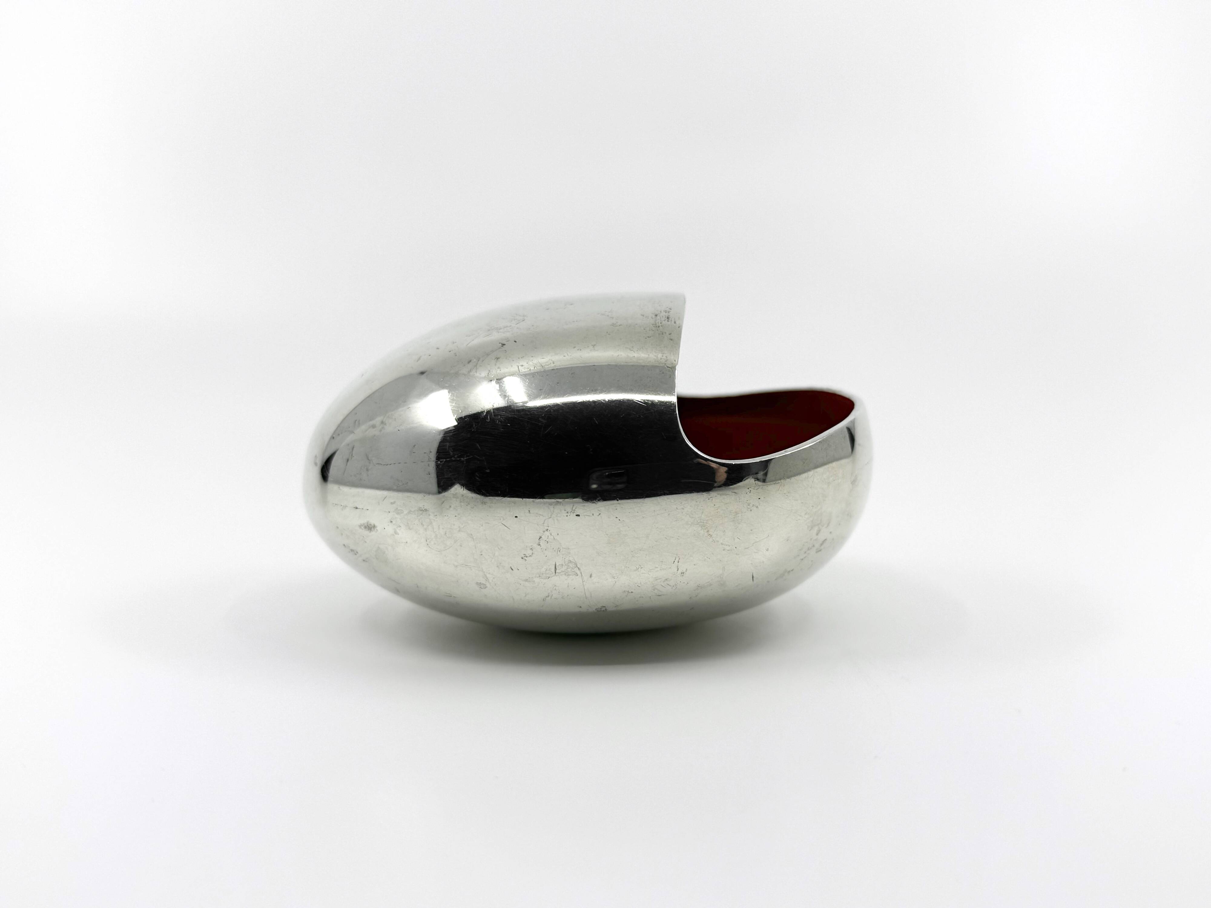 Cendrier moderniste "the smile" • Hans Bundle pour Carl Cohr • Danemark 50s