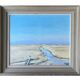 Beach landscape, oil on canvas, signed Jean Paul GUINEGAULT.