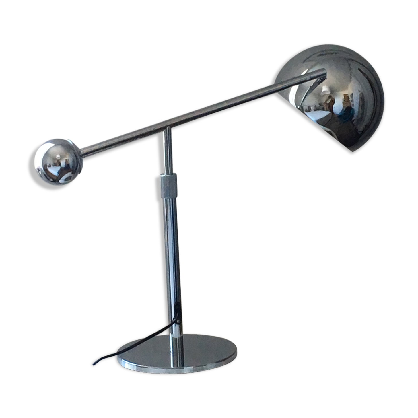 Desk pendulum 1970 vintage lamp