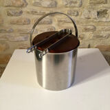 Arne Jacobsen bucket with vintage bottles