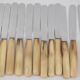 Christofle Art Deco, 24 horn knives, 12 dinner + 12 side, dessert.