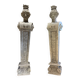 Pair of monumental patinated plaster terms from the early 20th century.