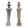 Pair of monumental patinated plaster terms from the early 20th century.