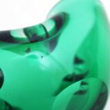 Cendrier en verre de Murano vert