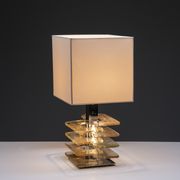 Lampe de table avec base en verre de Murano années 1960