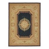 Handmade European Vintage Aubusson Kilim 274 cm x 375 cm