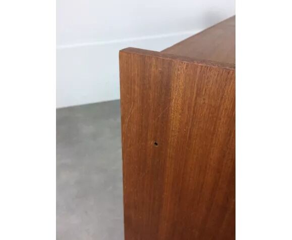 Suite of asymmetrical Scandinavian wall shelves 60s