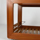 Desserte scandinave en teck avec plateau miroir, 70