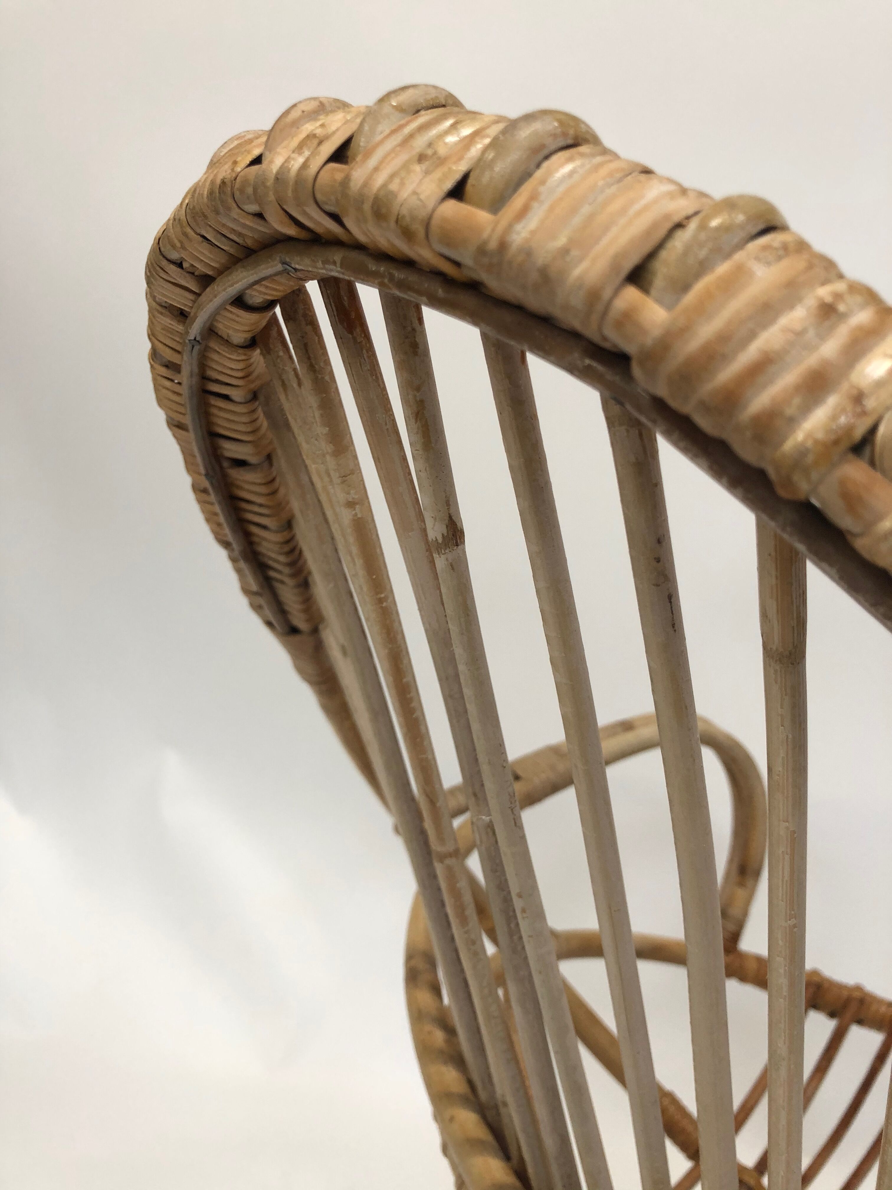 Rohe Noordwolde rattan chair, 1960, Netherlands