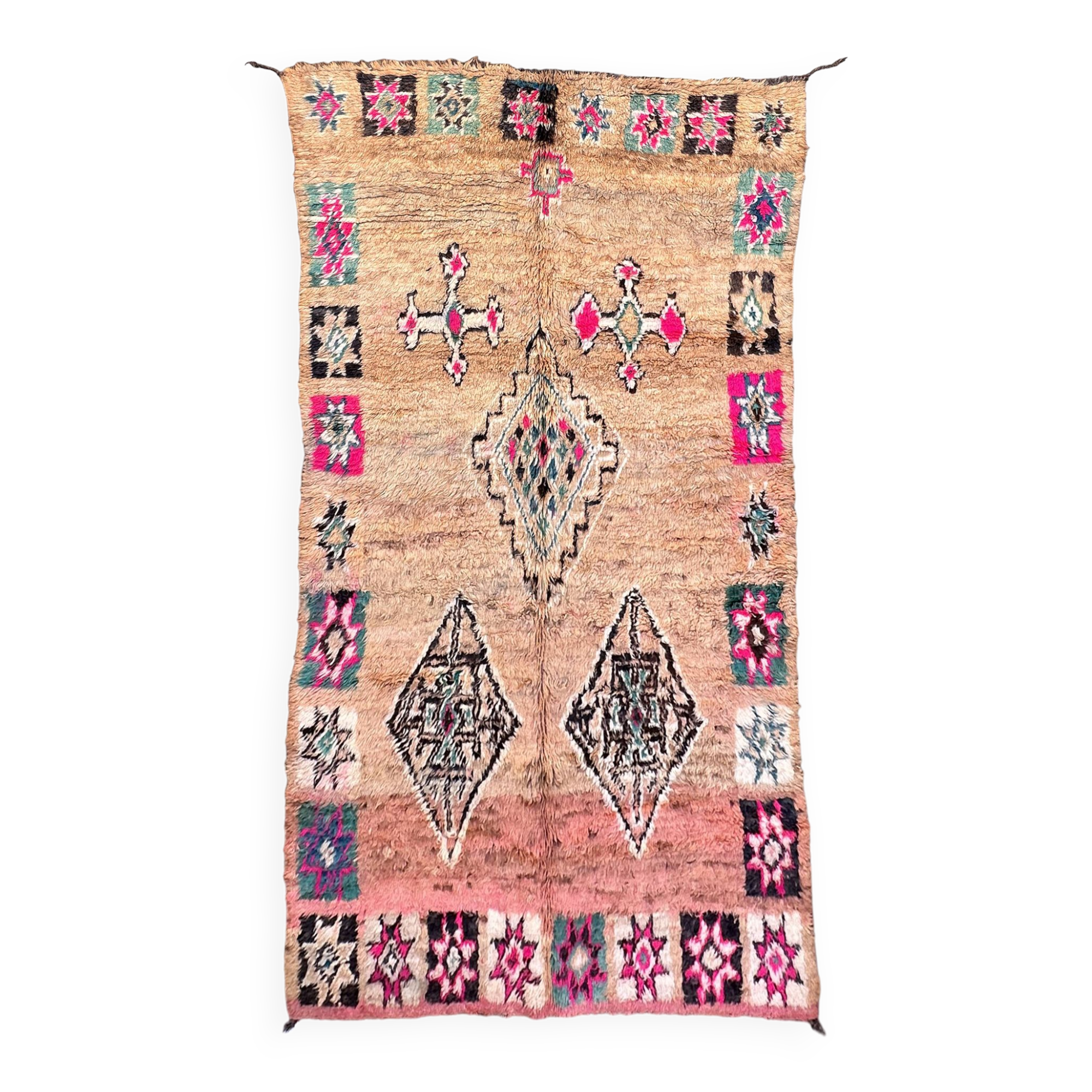 Tapis Marocain Boujad coloré - 325 x 181 cm